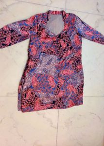 Paisley Print Tunic Top