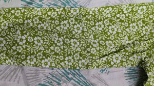 GREEN &amp; WHITE KURTA SET