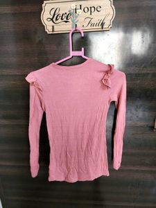 Body Fit Top Frilled Sleeves!