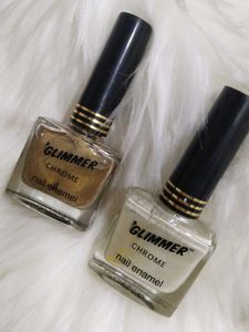 Glimmer Chrome Nail Enamel Duo