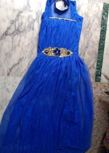 Elegant Blue Party Dress