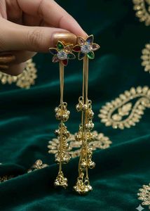 Floral Jhumka Earrings