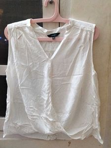 White Sleeveless Top