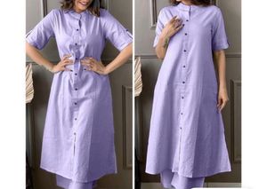 Purple Kurta Set
