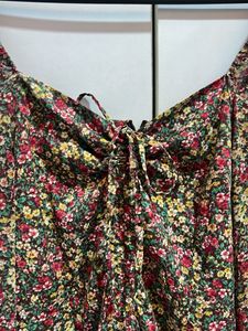 Floral Print Ruffle Dress