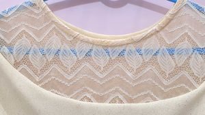 Net Circular Neck Top