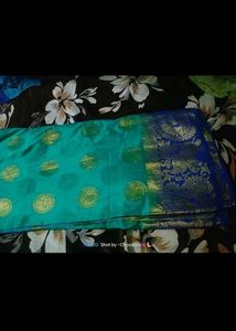 Elegant Green Silk Saree🥹♥️
