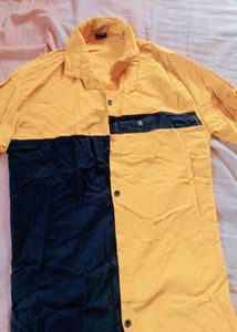 Color Block Button-Down