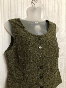 600west Olive Waistcoat