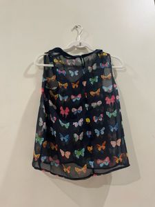 Butterfly Print Top