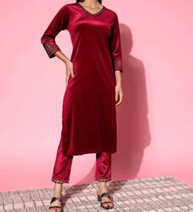 Sassafras Velvet Kurta Set