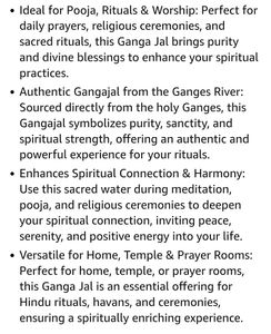 Pure Gangajal - Holy Ganga Water