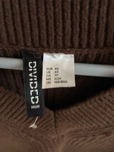 H&amp;M Brown Knitted Vest (worn once)