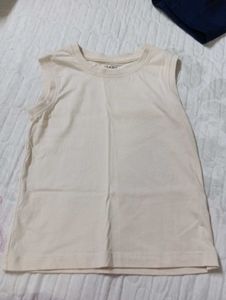 Knit Kid Shirt With Inner Vest