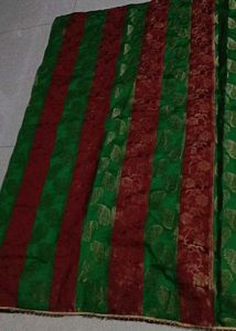 Brown & Green Colour Combination Mysore Silk Saree