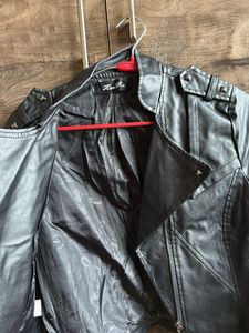 Double Coller Leather Jacket