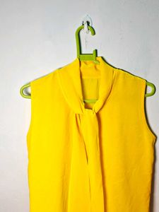 Yellow Sleeveless Top