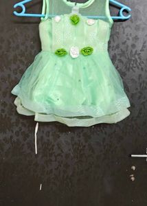 Green Baby Girl Frock