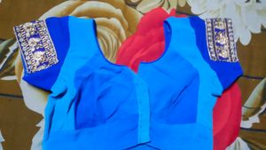 Blue Heavy Designer Saree
