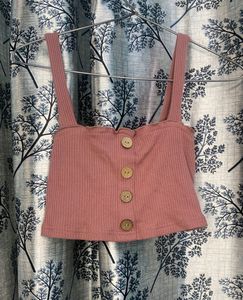 Peach Crop Top