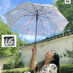 Cute Pink Polka Dot Umbrella