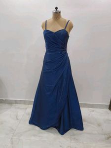 Elegant Navy Blue Formal Gown