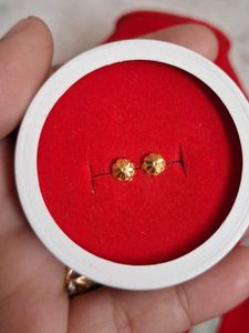 Gold Flower Stud Earrings