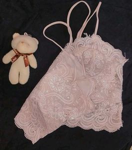 Padded White Lace Bralette Top