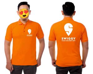Swiggy Delivery Boy T-shirt New ( Pack-2)