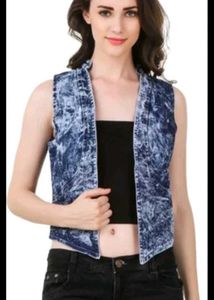 Denim Look Vest