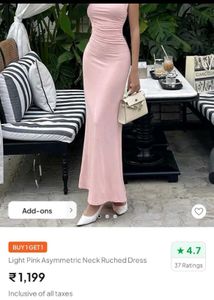 Pink Ruched Bodycon Dress