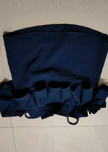 Navy Blue Ruffle Dress