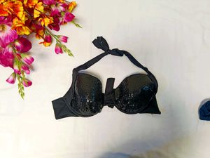 🇳🇿💫♥️ Imported Black Sequin Bikini Top