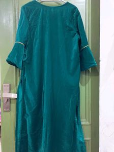 Elegant Green Velvet Kurta
