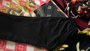 Elegant Black Embroidered Outfit