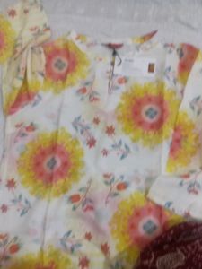 Multi Colour Tie And Die Kurti