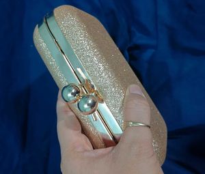Golden Glitter Clutch
