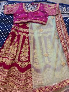 Gorgeous Heavy Work Silk And Velvet Lehenga Choli