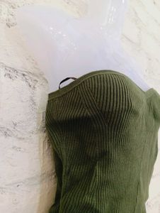 Y2k Ribbed Knit Top
