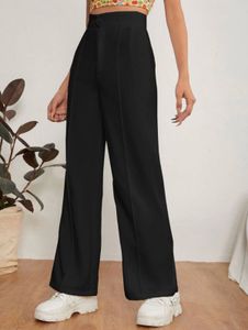Elegant Black Wide Leg Pants