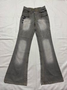 y2k grey bootcut jeans