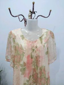 Floral Chiffon Top/ Mini Dress