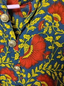 Floral Print Kurta