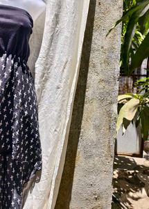 I. Cross Print Tube Dress