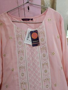 Shrishti Brand New Pink Embroidered Kurti