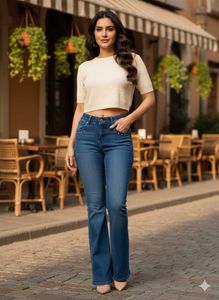 L@99 Size-32 Stylish Blue Denim Jeans