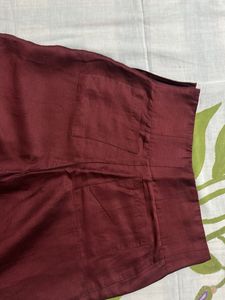Maroon Palazzo Pants