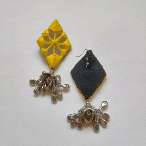Mirror Embroidery Earrings - 48