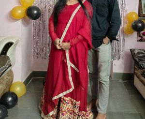 red gown