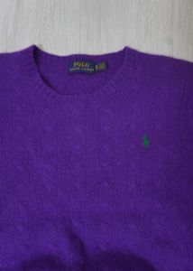 Purple Polo Sweater